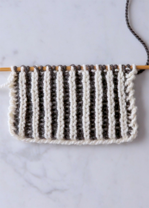 Brioche Stitch: Two-Color Brioche + Fixing Mistakes | Purl Soho