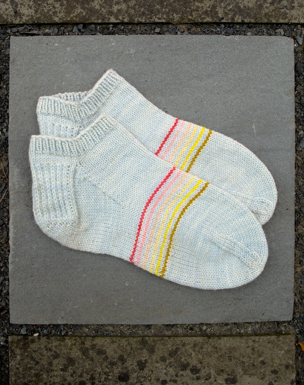 Sporty Striped Socklets | Purl Soho