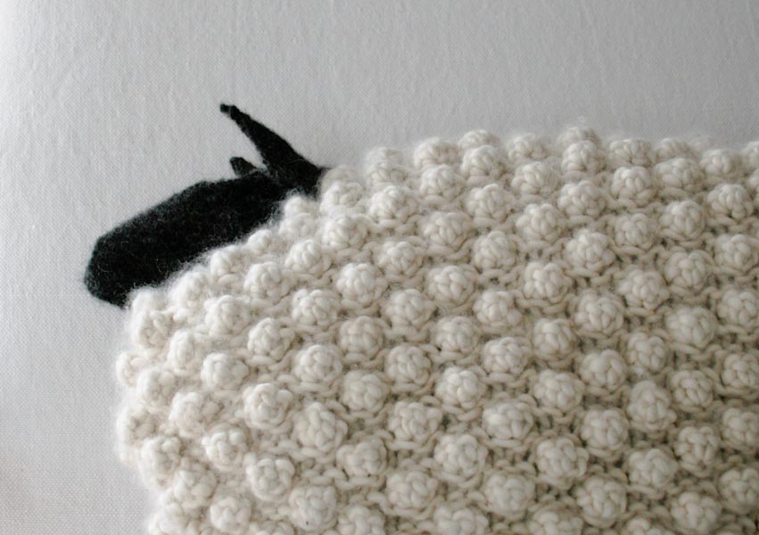 Bobble Sheep Pillow in Super Soft Merino | Purl Soho