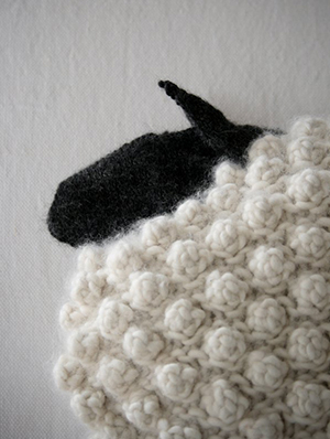 Bobble Sheep Pillow in Super Soft Merino | Purl Soho