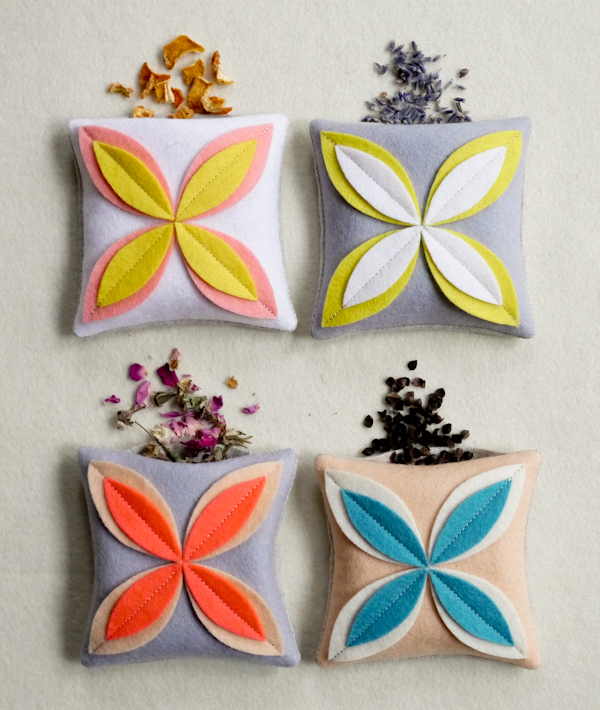 Felt Flower Sachets | Purl Soho