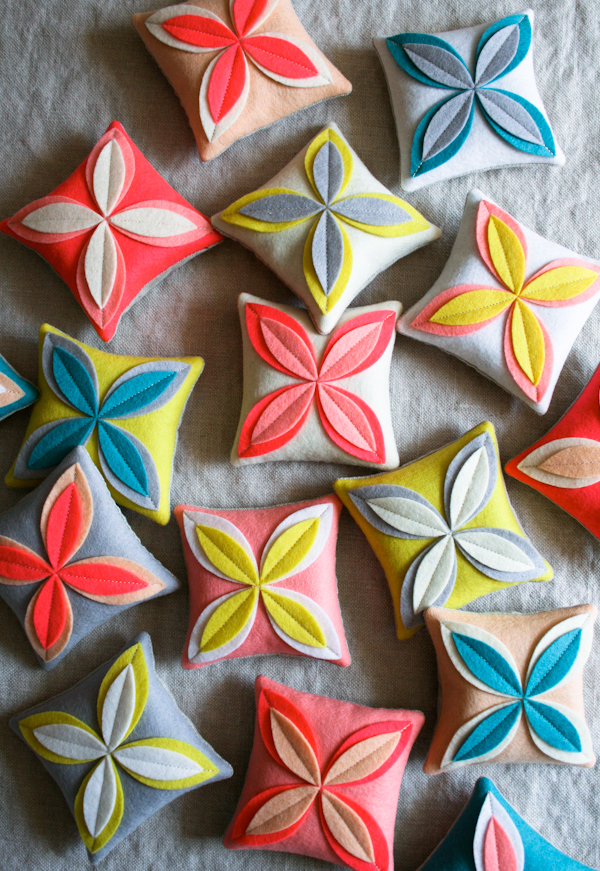 Felt Flower Sachets | Purl Soho