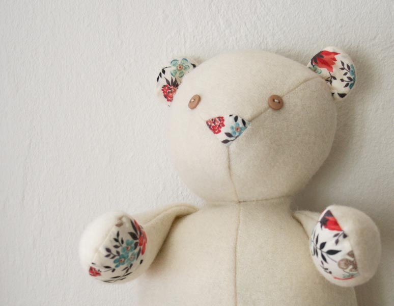 Wool + Liberty Teddy Bear | Purl Soho
