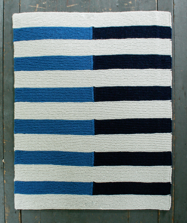 Shadow Stripe Baby Blanket | Purl Soho