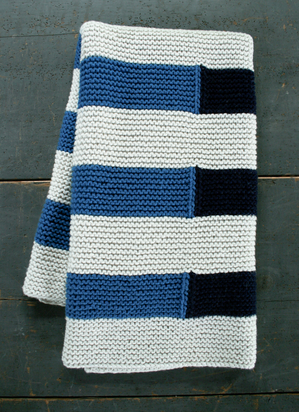 Shadow Stripe Baby Blanket | Purl Soho