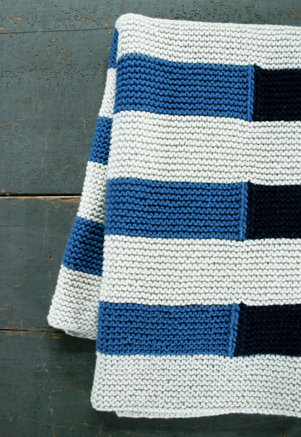 Shadow Stripe Baby Blanket | Purl Soho