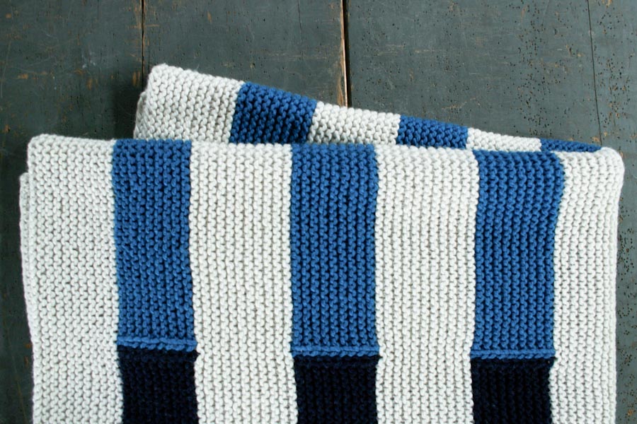 Shadow Stripe Baby Blanket | Purl Soho