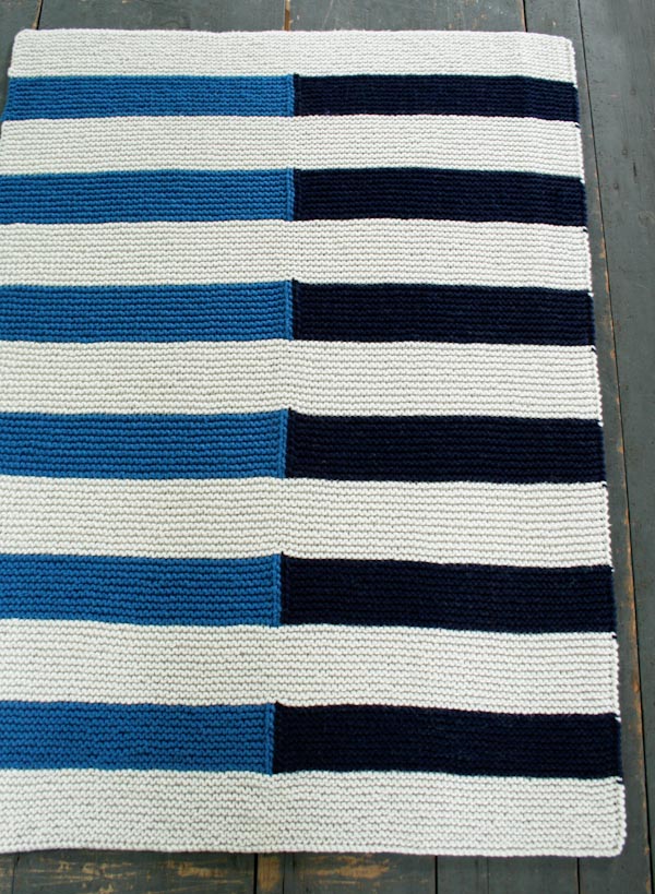 Shadow Stripe Baby Blanket | Purl Soho