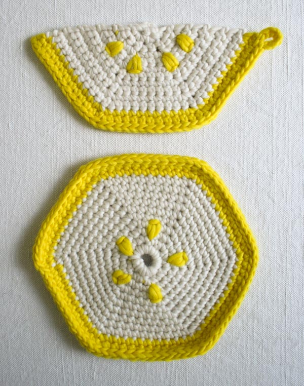 Fruity Trivets + Pot Holders in Super Soft Merino | Purl Soho