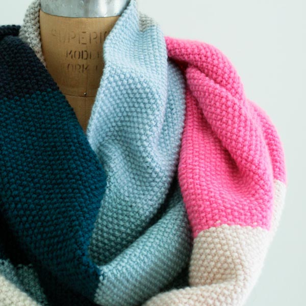 Seed Stitch Wrap in Worsted Twist | Purl Soho