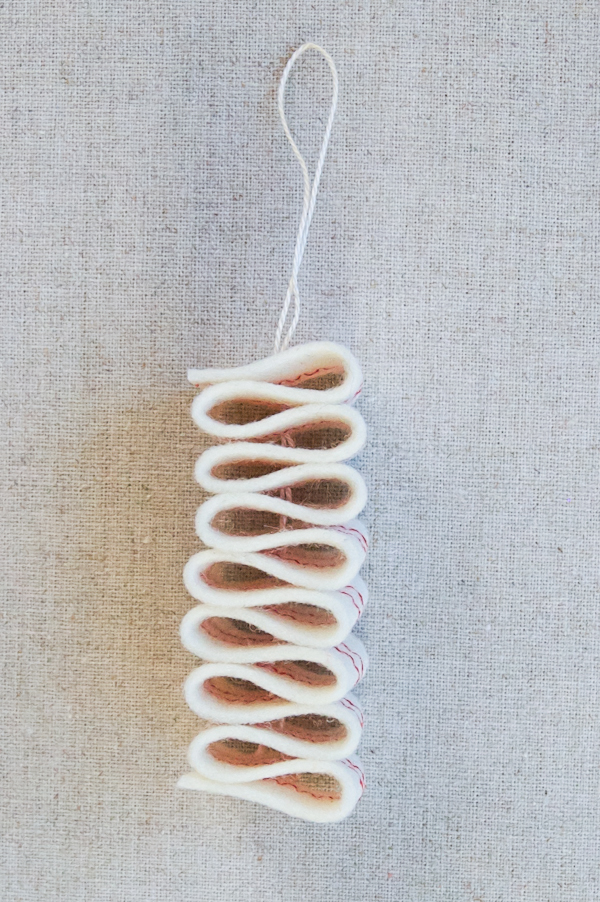 Ribbon Candy Felt Ornaments | Purl Soho