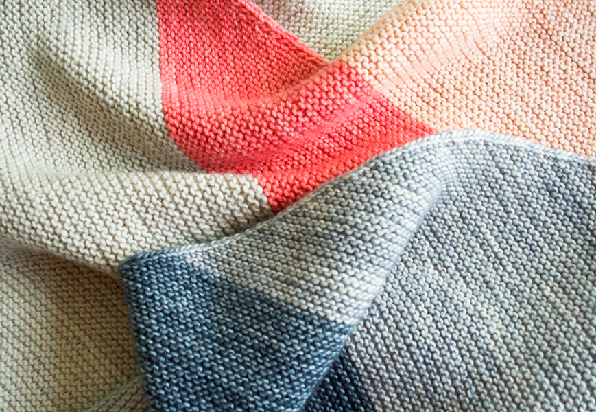 Colorblock Bias Blanket | Purl Soho
