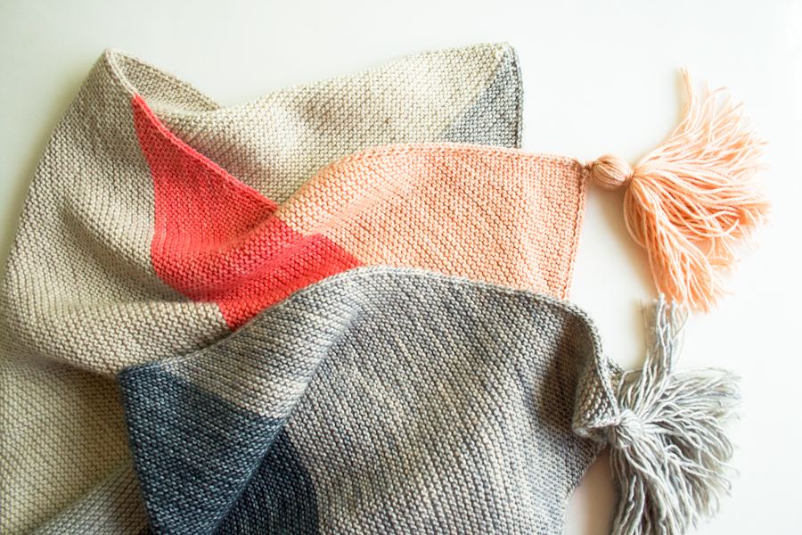Colorblock Bias Blanket | Purl Soho