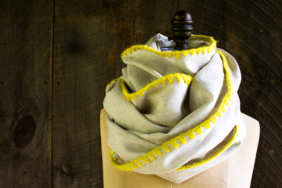 Edged Linen Wrap | Purl Soho