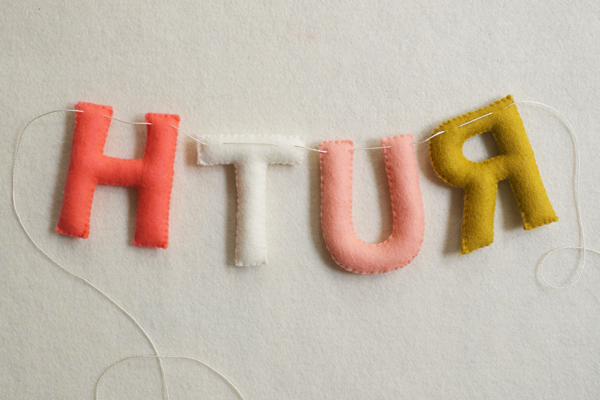 Hand Sewn Felt Alphabet | Purl Soho