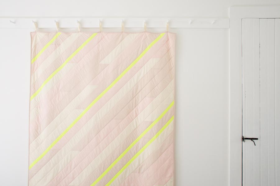 Diagonal Stripe Quilt | Purl Soho