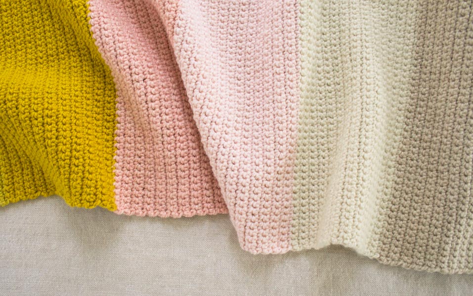 Crocheted Super Easy Baby Blanket | Purl Soho