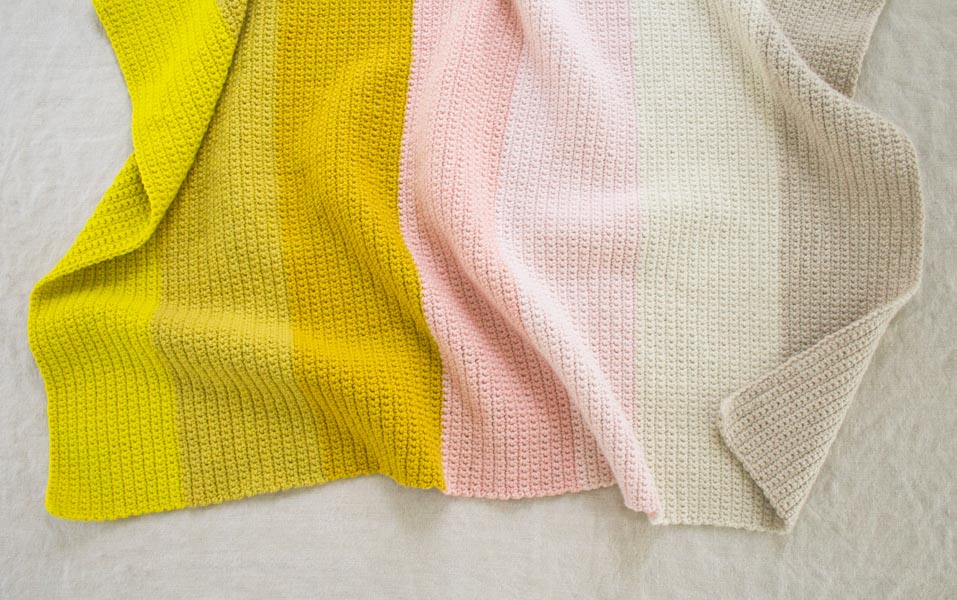 Crocheted Super Easy Baby Blanket | Purl Soho