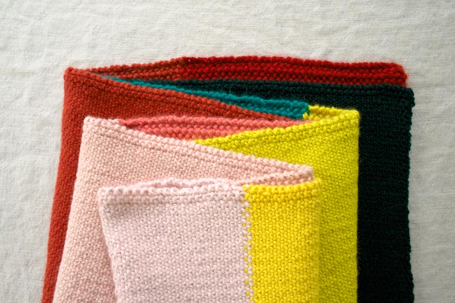 Linen Stitch Colorblock Wrap | Purl Soho