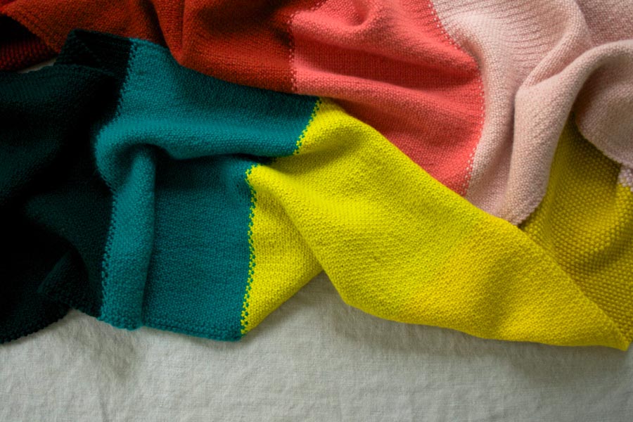 Linen Stitch Colorblock Wrap | Purl Soho