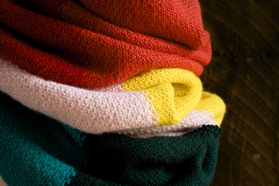 Linen Stitch Colorblock Wrap | Purl Soho