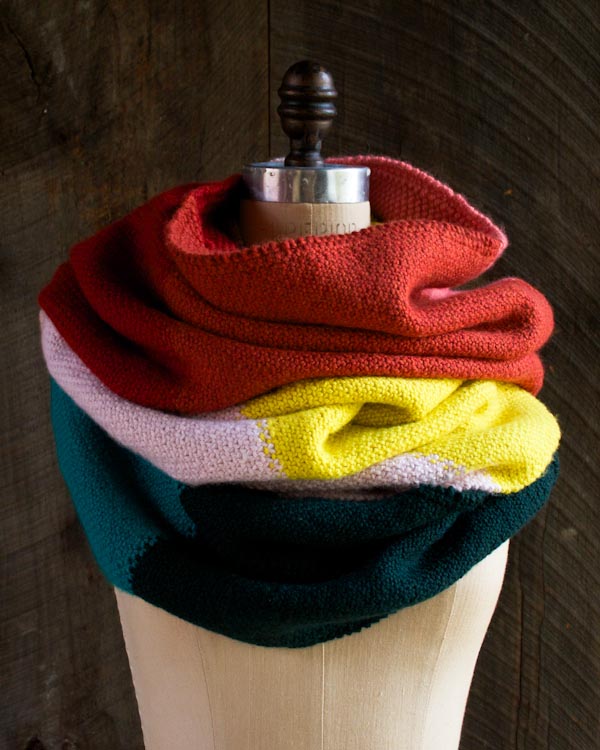 Linen Stitch Colorblock Wrap | Purl Soho