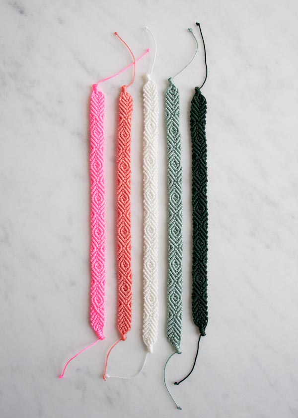 Monochrome Friendship Bracelets | Purl Soho