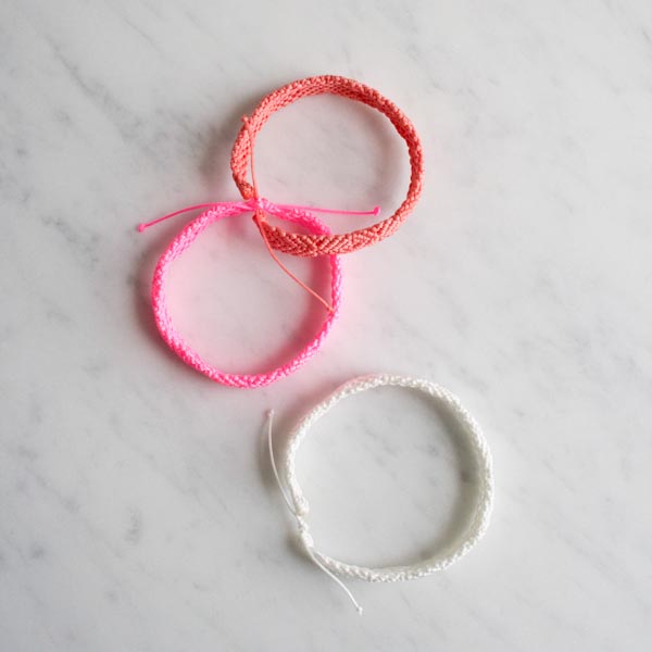 Monochrome Friendship Bracelets | Purl Soho