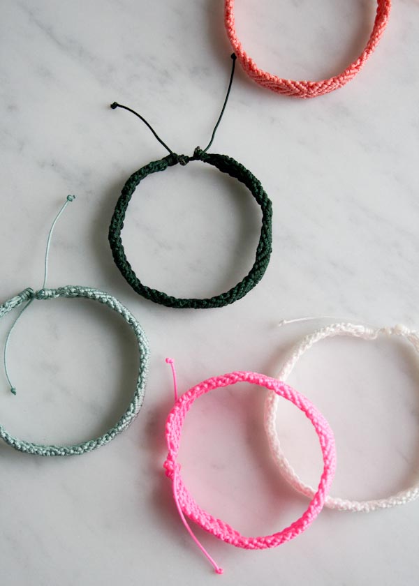 Monochrome Friendship Bracelets | Purl Soho