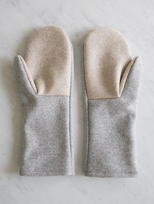 Simple Felted Wool Mittens in Lana Cotta Canberra | Purl Soho