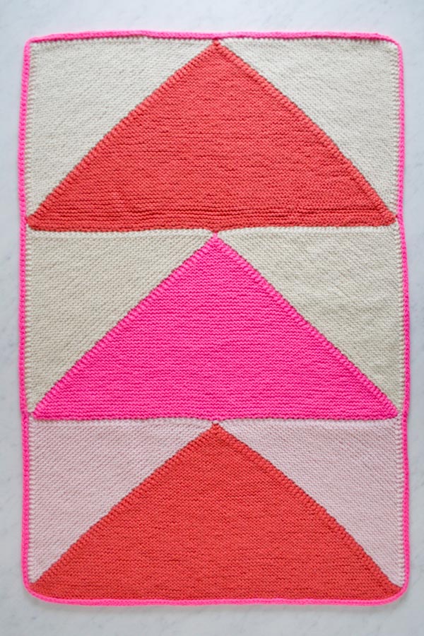 Flying Geese Knit Baby Blanket | Purl Soho