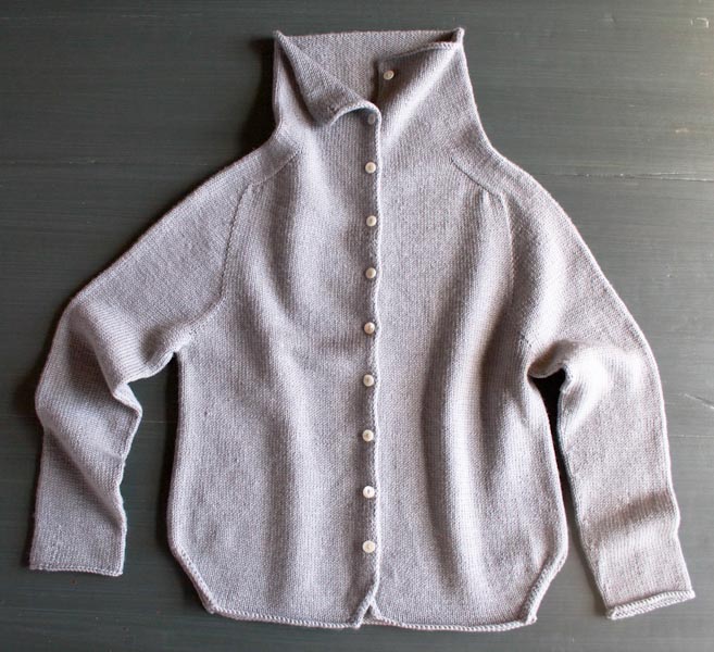 Top-Down Turtleneck Cardigan | Purl Soho