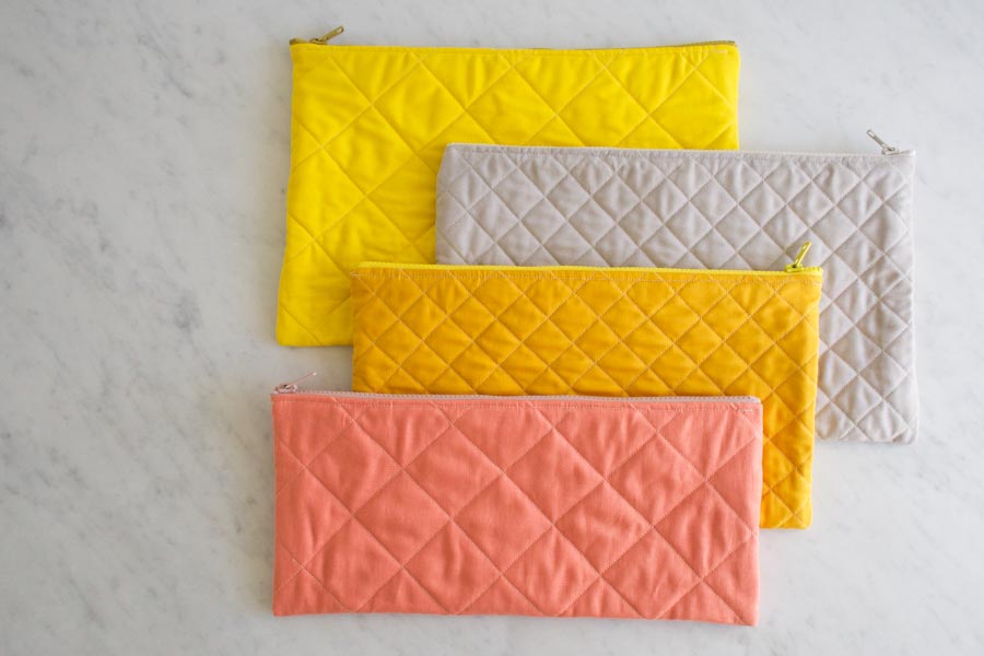 Quilted Zipper Pouches | Purl Soho