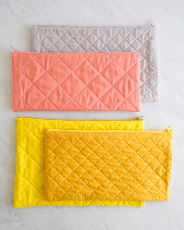 Quilted Zipper Pouches | Purl Soho