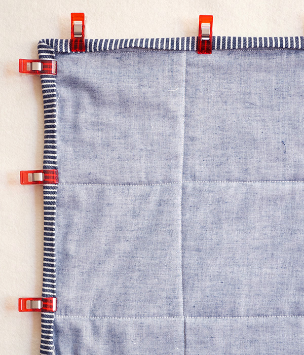 Sewing on Double Fold Binding | Purl Soho