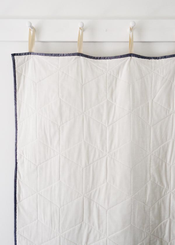 Striped Tumbling Blocks Quilt | Purl Soho