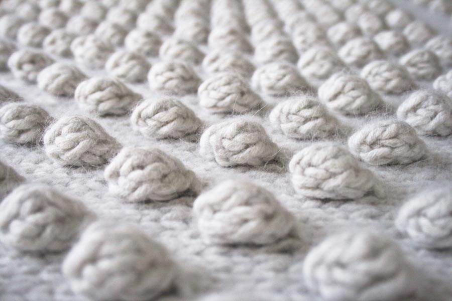 Falling Bobbles Blanket | Purl Soho