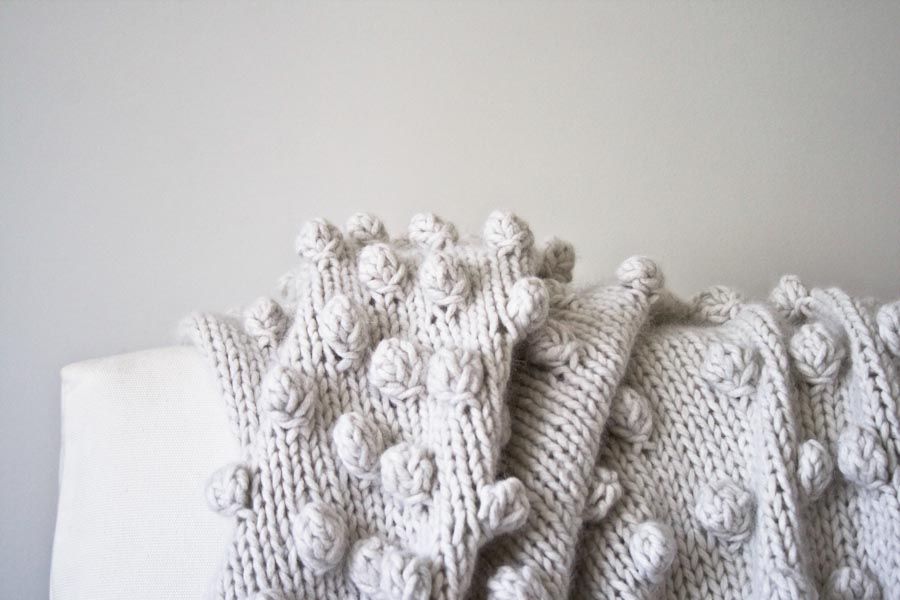 Falling Bobbles Blanket | Purl Soho