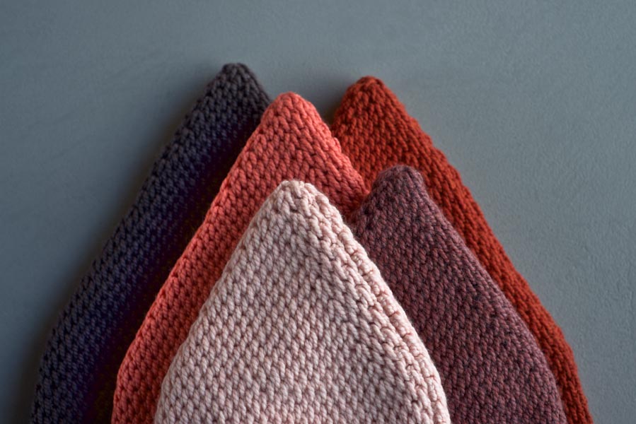 Tunisian Crochet Pointy Pom Pom Hat | Purl Soho