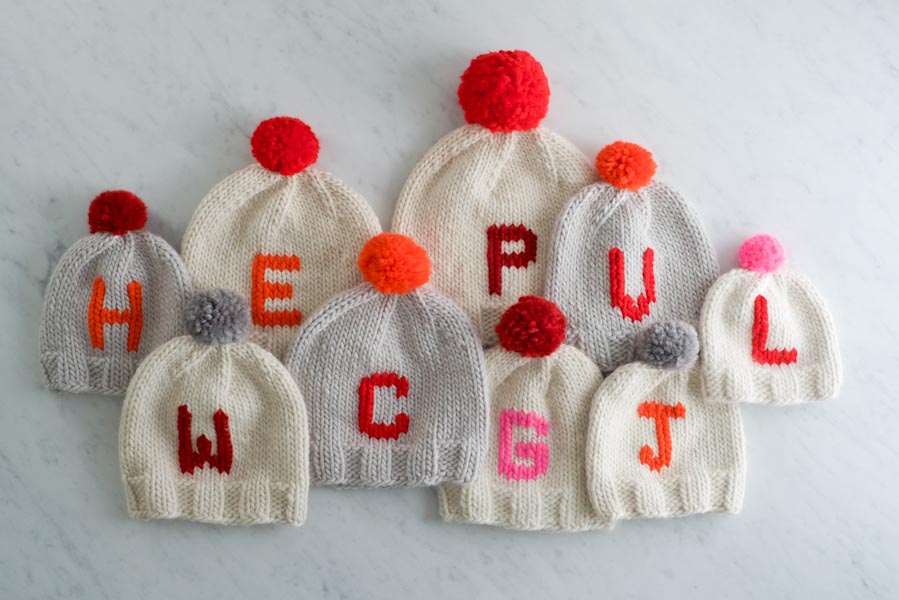 Monogrammed Hats for Everyone | Purl Soho