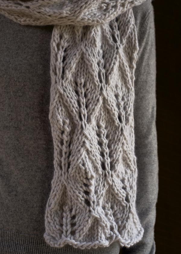 Lovely Leaf Lace Scarf in Lanecardate Feltro | Purl Soho