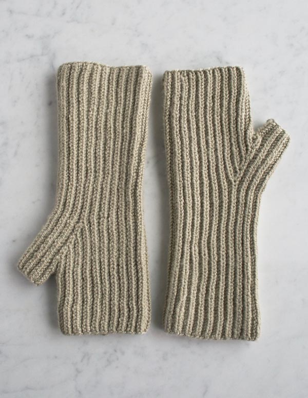 Fisherman’s Rib Hand Warmers | Purl Soho