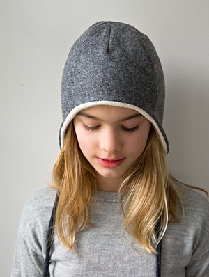 Wool + Cotton Sewn Ear Flap Hat | Purl Soho