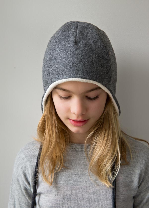 Wool + Cotton Sewn Ear Flap Hat | Purl Soho