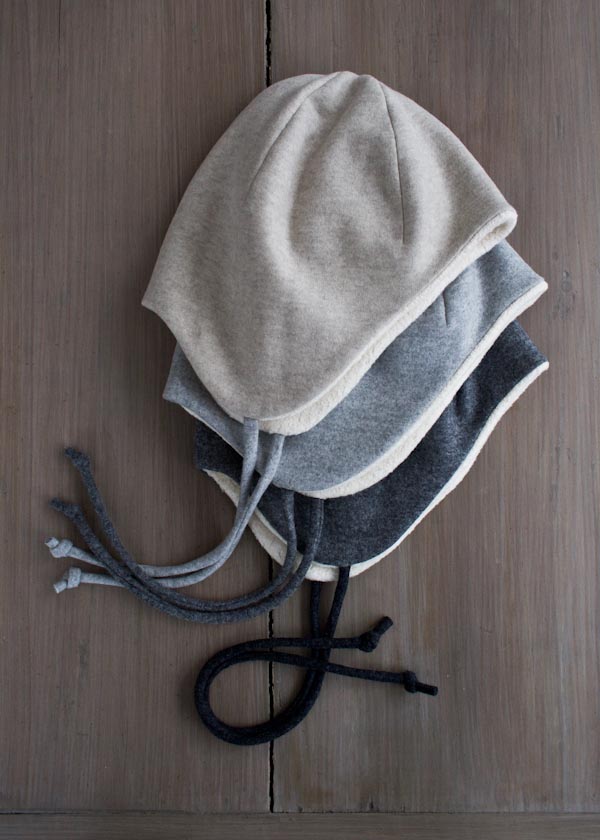 Wool + Cotton Sewn Ear Flap Hat | Purl Soho