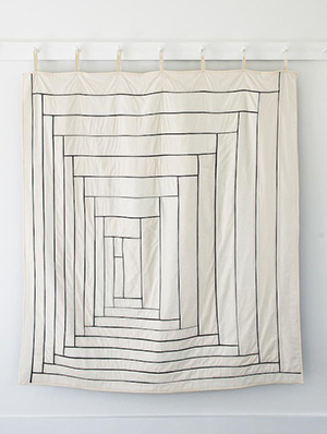 Fine Line Log Cabin Quilt | Purl Soho