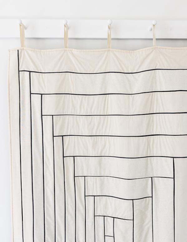 Fine Line Log Cabin Quilt | Purl Soho