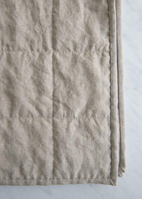 Wholecloth Quilts in Mineral Linen | Purl Soho