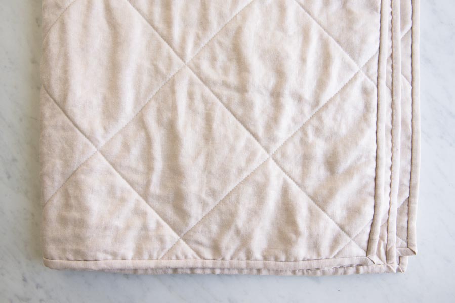 Wholecloth Quilts in Mineral Linen | Purl Soho