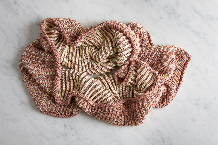 Two-Color Cotton Cowl | Purl Soho